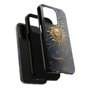 Celestial Sun Tough Phone Case – Durable Protection with a Cosmic Flair