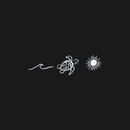 Youth Midweight Tee - Playful Sun and Ocean Design Tee