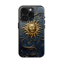 Celestial Sun Tough Phone Case – Durable Protection with a Cosmic Flair