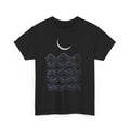 Moonlit Waves Unisex Heavy Cotton Tee - Relaxed Fit Graphic T-Shirt for Beach Lovers