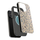 Floral Magnetic Tough Case - Durable Phone Protection with Nature Aesthetic