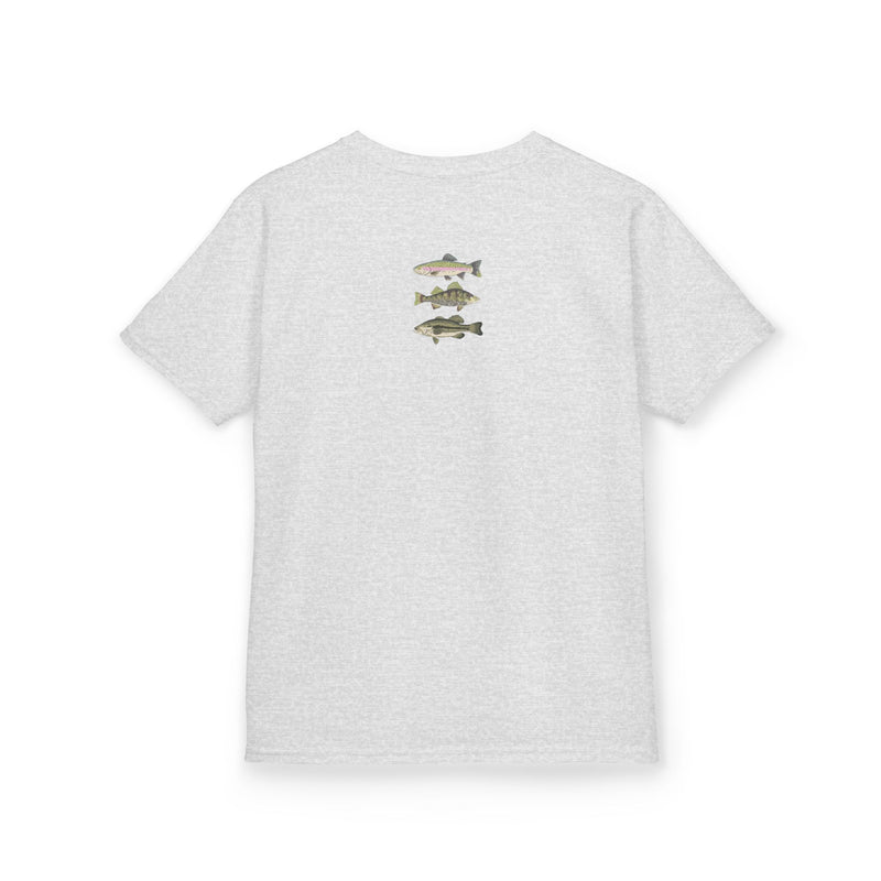 Three Fish Toddler Shirt | Summer Fishing Top | Outdoor Summer Clothing | Toddler Boy Fishing | Nature Toddler Outfit | Fishing Gift