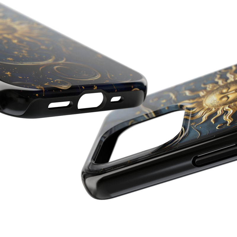 Mystical Sun And Moon Phone Case, Celestial Art Design For iPhone Samsung Galaxy Google Pixel, Unique Mystical Phonecase, Cosmic Gift