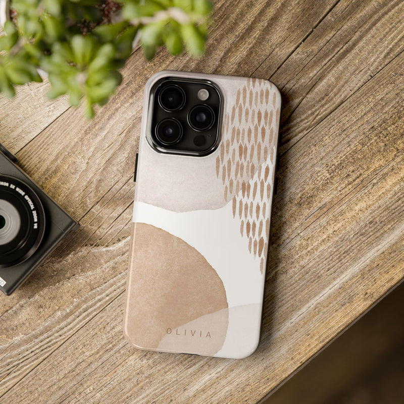 Light Abstract Shapes iPhone 15 Pro Max Case iPhone 14 Pro TOUGH Case / Boho Studio © / Aesthetic MagSafe iPhone 14 Plus Case