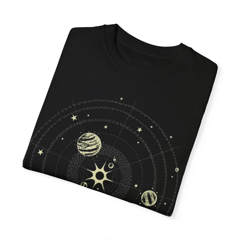 Men's Solar System Shirt, Planets T Shirt, Space Shirt, Space Graphic Tee for Men, Black Planets Shirt, Space Gift For Men, Astronomy Gift