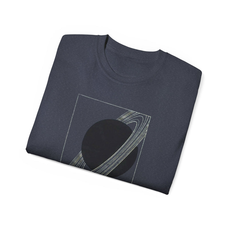 Rings of SATURN T-shirt in Black Aqua, Astronomy Gifts for Men or Women, Hubble Telescope Tshirt, Galaxy Planet Print, Mens Graphic Tee