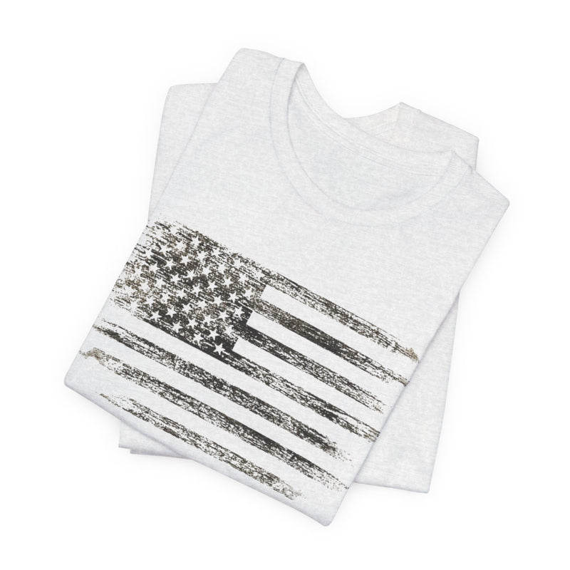 USA Flag Men T Shirt | Patriotic American Tee | Army Style | 100% Cotton