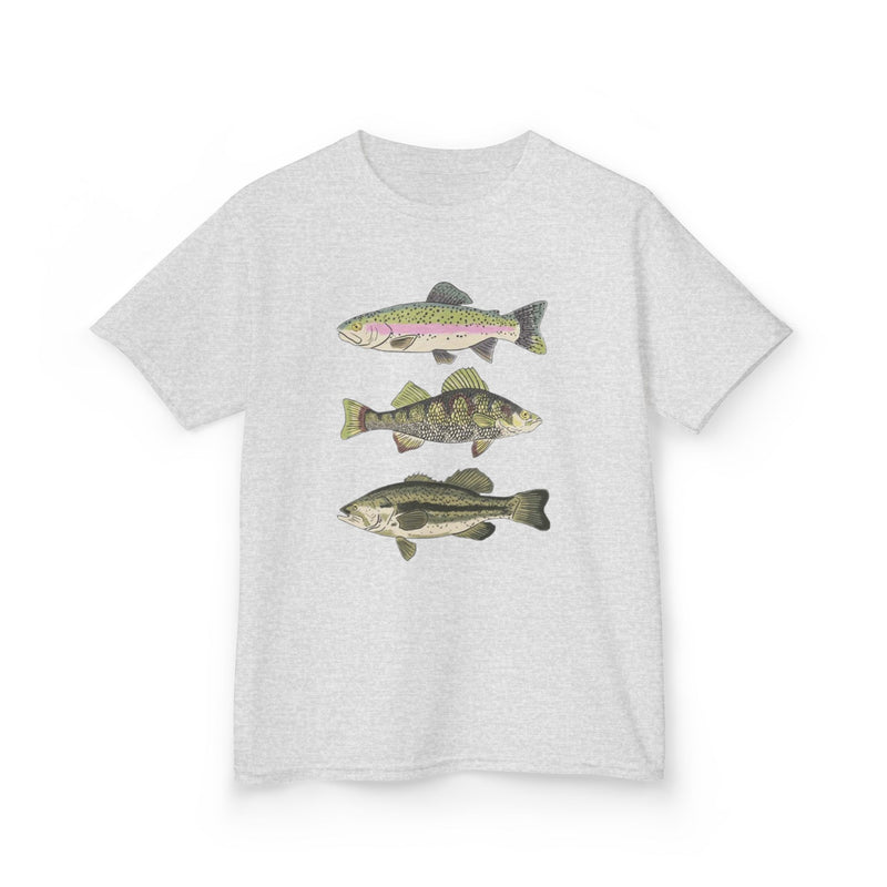 Three Fish Toddler Shirt | Summer Fishing Top | Outdoor Summer Clothing | Toddler Boy Fishing | Nature Toddler Outfit | Fishing Gift