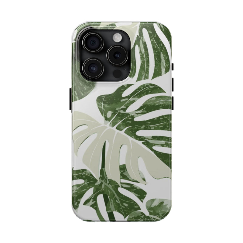 Monstera Phone Case, Houseplant Mobile Phone Cover, Albo Print, Compatible with iPhone 16 Sa msung Google Pixel, Plant Lover Gift, USA/UK