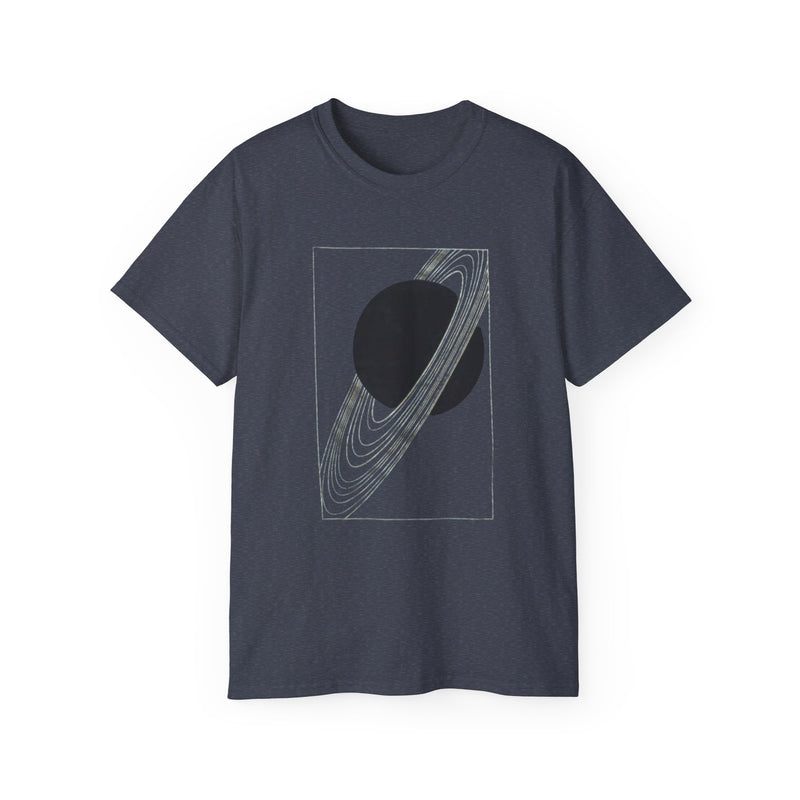 Rings of SATURN T-shirt in Black Aqua, Astronomy Gifts for Men or Women, Hubble Telescope Tshirt, Galaxy Planet Print, Mens Graphic Tee