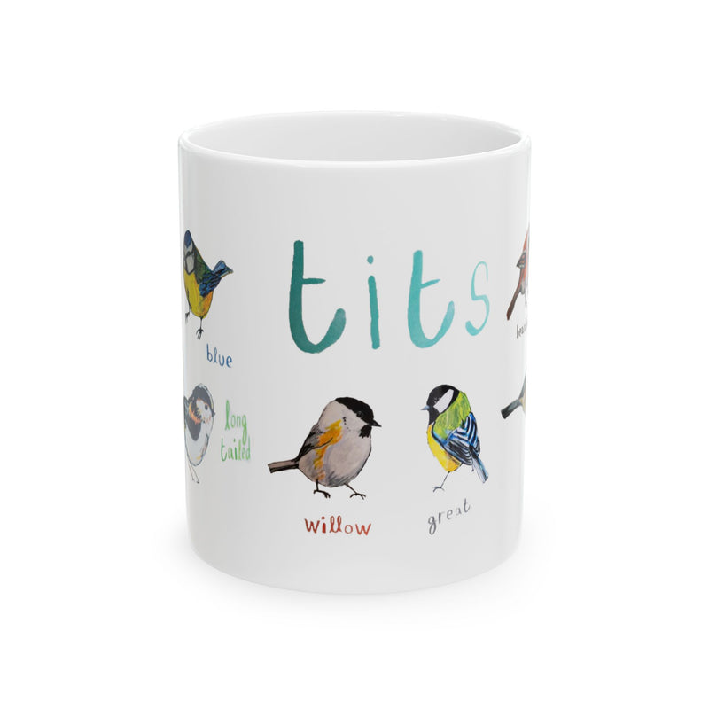 Tits Ceramic Bird Mug