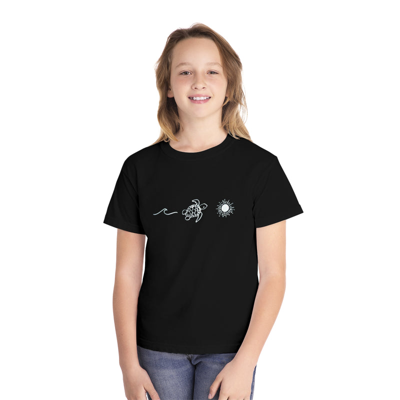Kids Youth Turtle Ocean Sun T Shirt Beach Tshirt Beach Bum T-shirt Ocean Shirt Comfort Colors Tee Summer Shirt