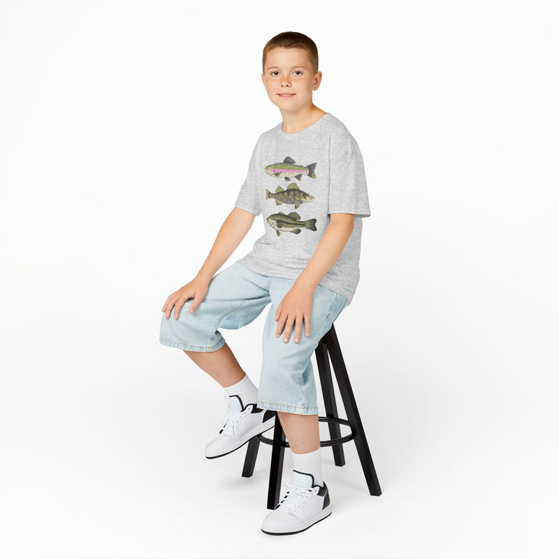 Three Fish Toddler Shirt | Summer Fishing Top | Outdoor Summer Clothing | Toddler Boy Fishing | Nature Toddler Outfit | Fishing Gift