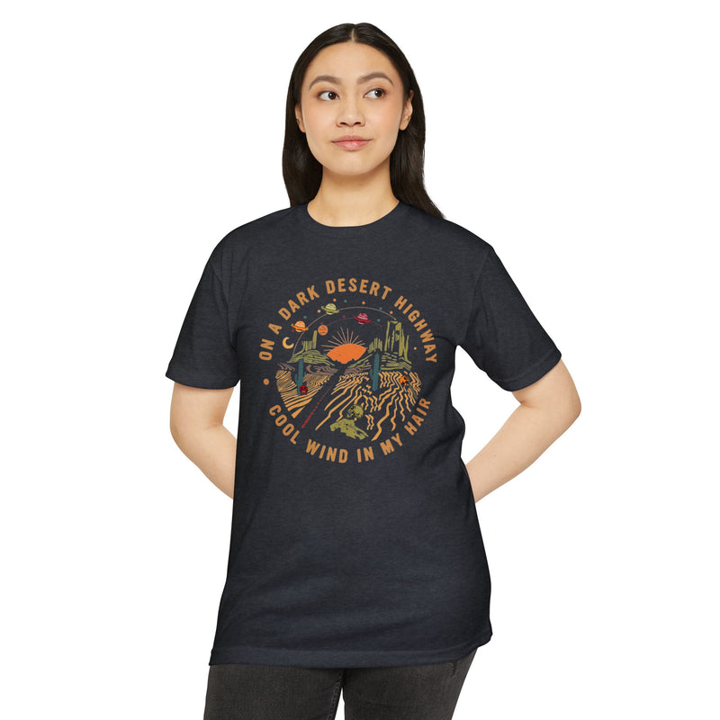 On A Dark Desert Highway Shirt, Adventure Shirt, Travel Shirt, Hiking Shirt, Desert Shirt, Explore Shirt, Mountain Shirt, Camping Shirt Tee