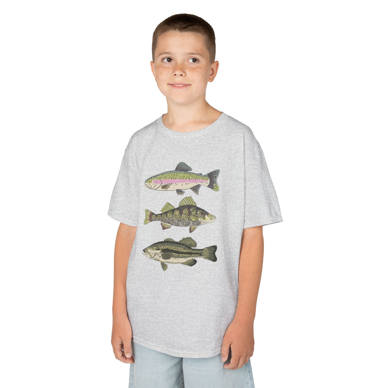 Three Fish Toddler Shirt | Summer Fishing Top | Outdoor Summer Clothing | Toddler Boy Fishing | Nature Toddler Outfit | Fishing Gift