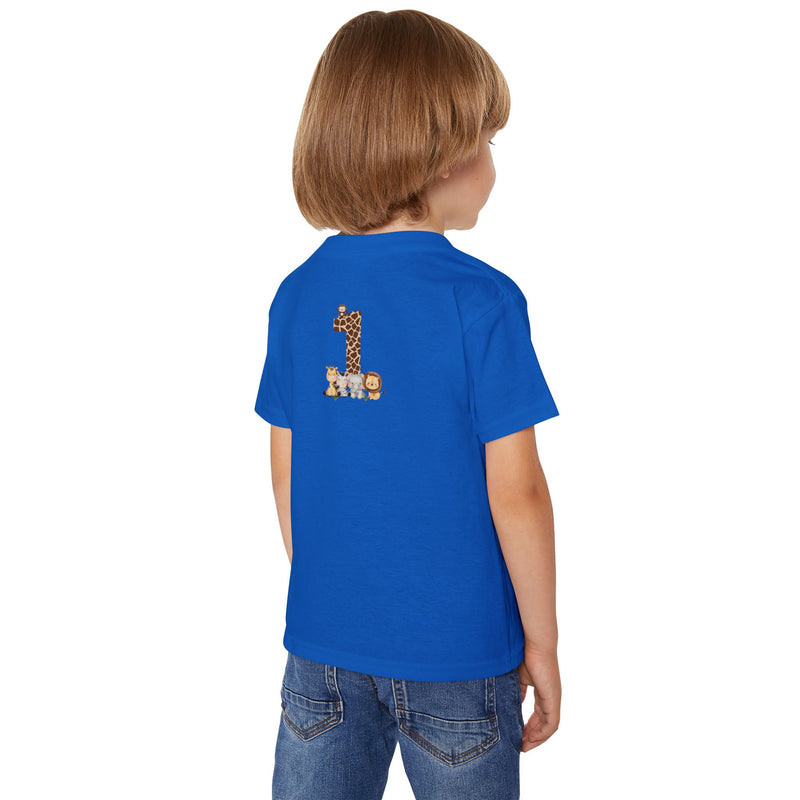 T-Shirt Birthday Shirt Personalized Birthday Child Boy Girl Jungle Animals Safari Giraffe Zebra Lion Wild One